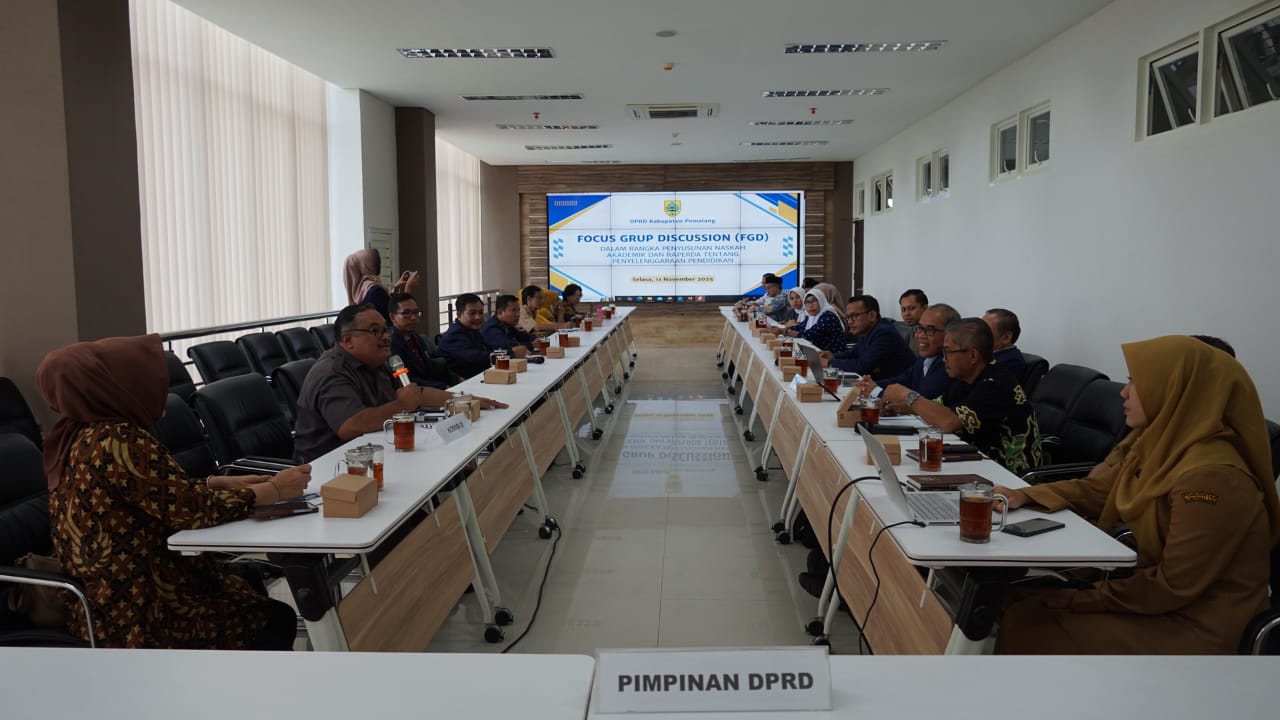 Komisi D DPRD Pemalang Gelar FGD Bahas Naskah Akademik dan Raperda Penyelenggaraan Pendidikan